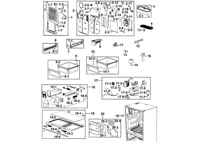 fridge parts diagram