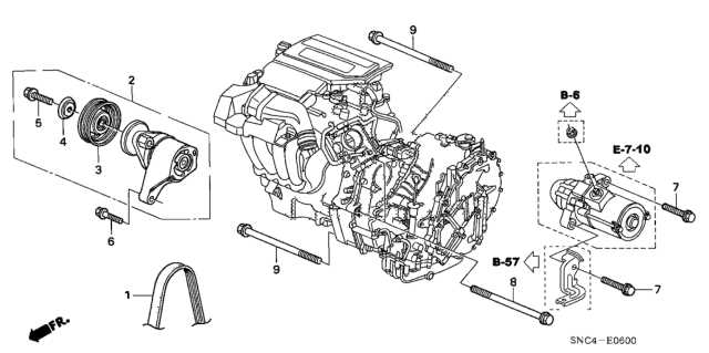 honda civic 2007 parts diagram