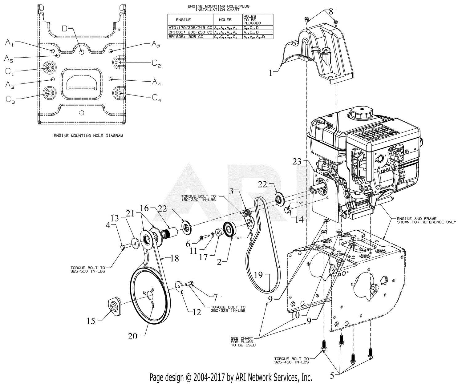 mtd engine parts diagram