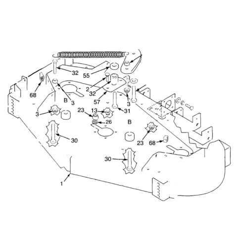 husqvarna 46 inch mower deck parts diagram