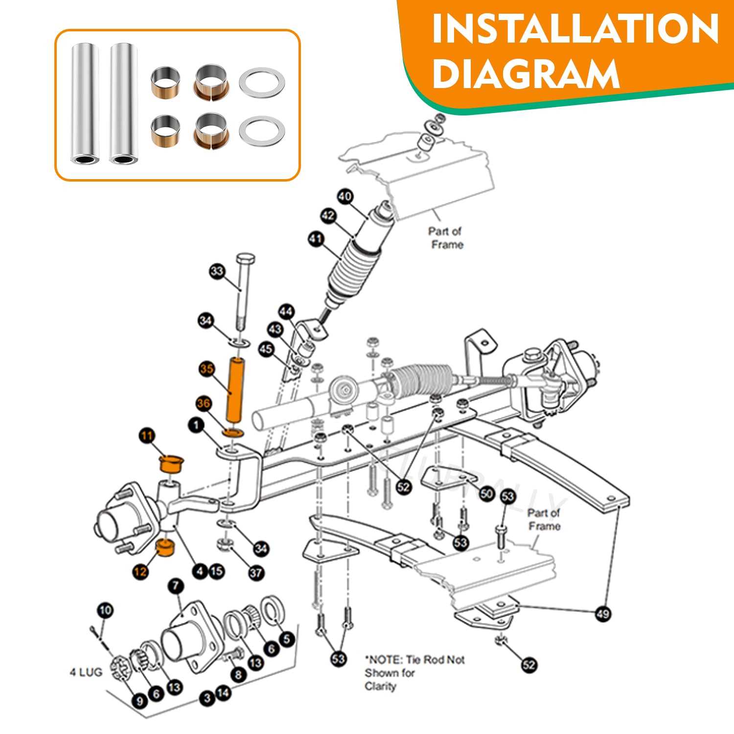 ez go golf cart parts diagram