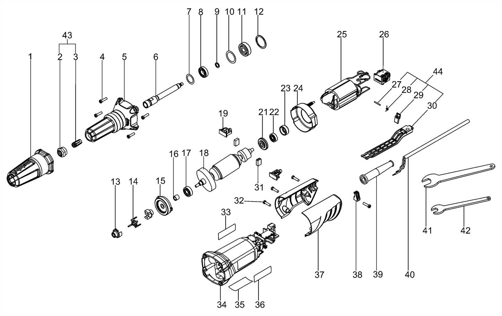metabo parts diagram