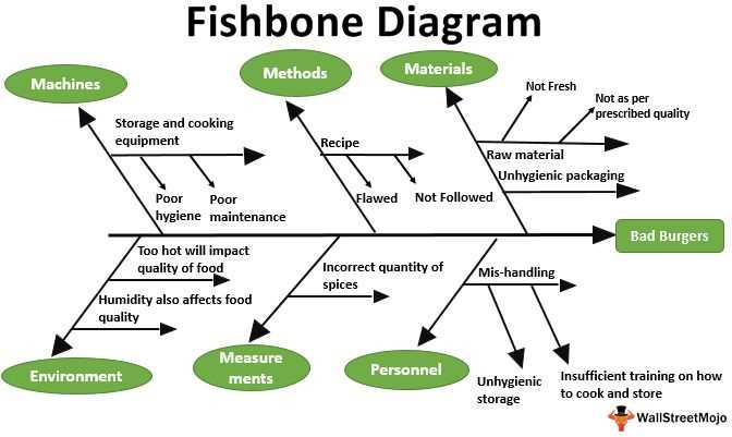 parts of a fishbone diagram