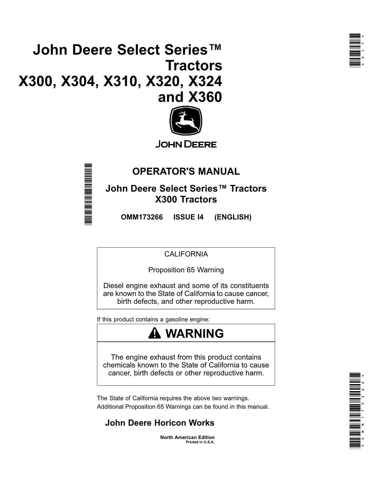 john deere x360 parts diagram