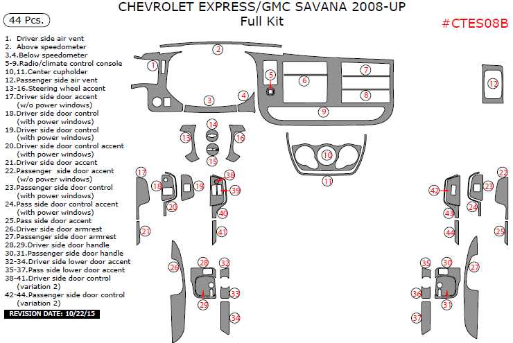 chevy express parts diagram