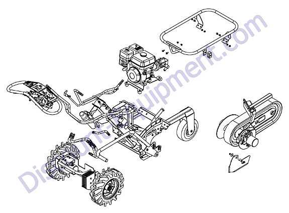 barreto 712 trencher parts diagram