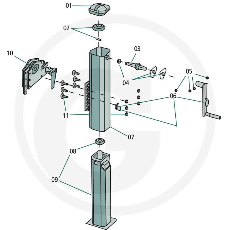 holland landing gear parts diagram