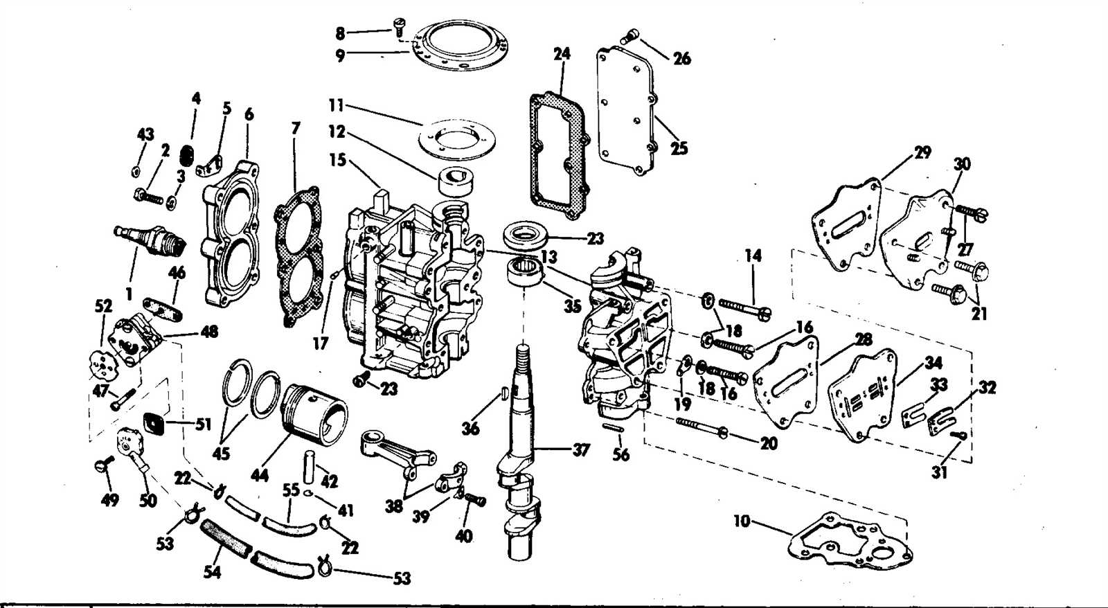 evinrude outboard parts diagram