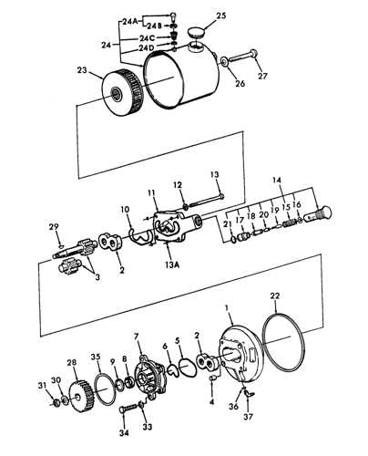 ford 5000 steering parts diagram