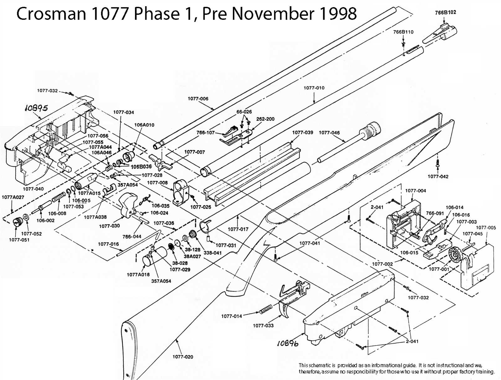 crosman legacy 1000 parts diagram