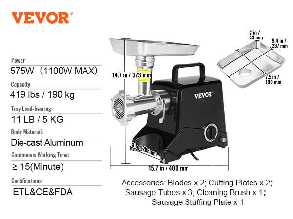 hobart meat grinder parts diagram