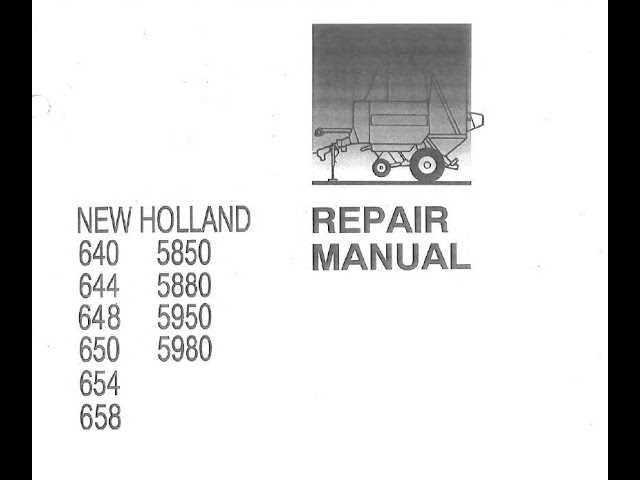 new holland 660 baler parts diagram