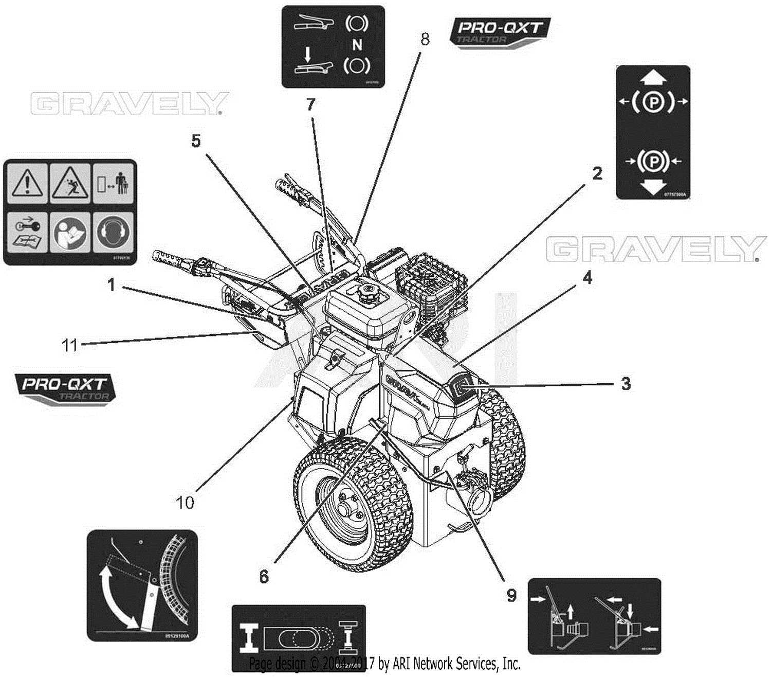 gravely model l parts diagram