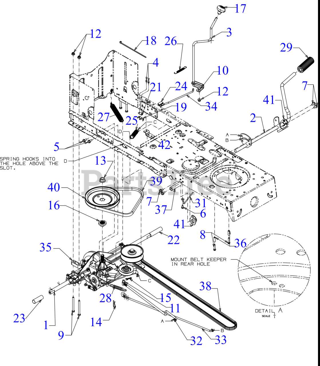 craftsman mower parts diagram