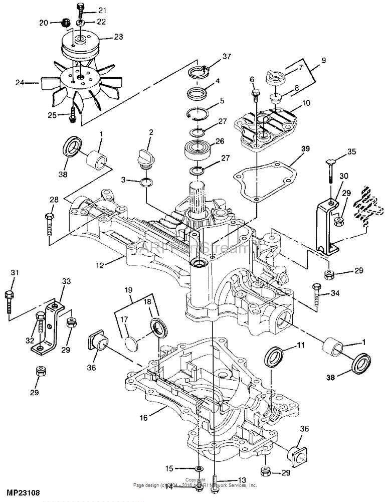 john deere stx38 parts diagram