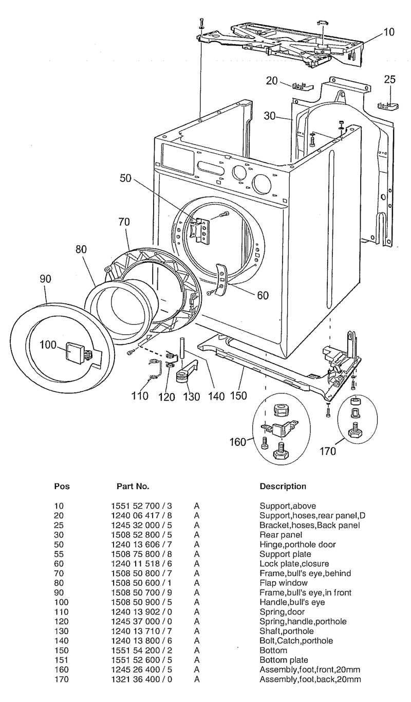 top load washer parts diagram
