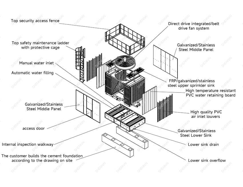 cooling tower parts diagram