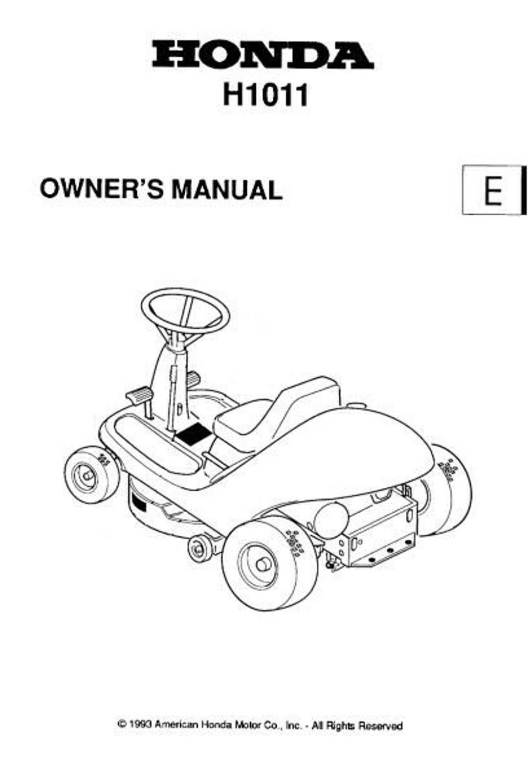 honda harmony 1011 parts diagram