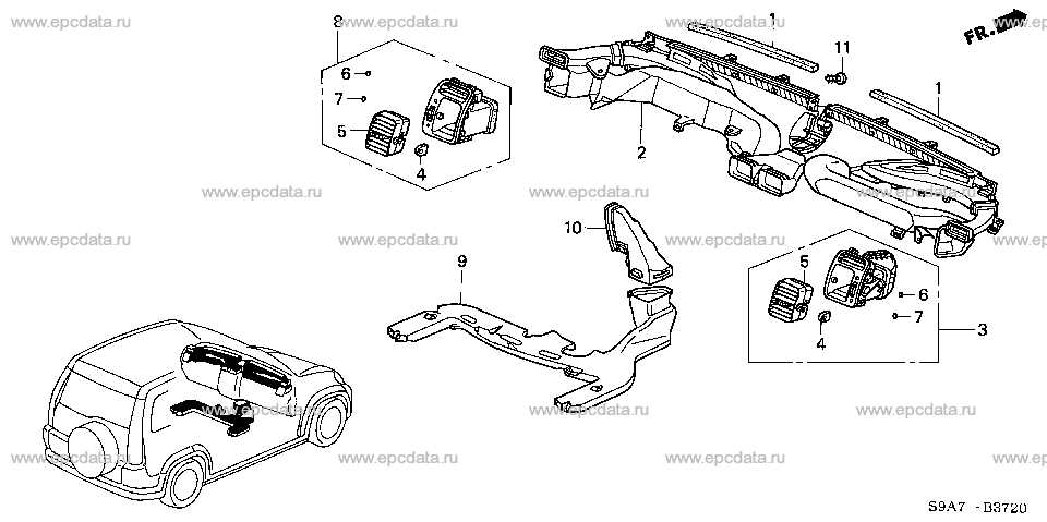 honda crv body parts diagram
