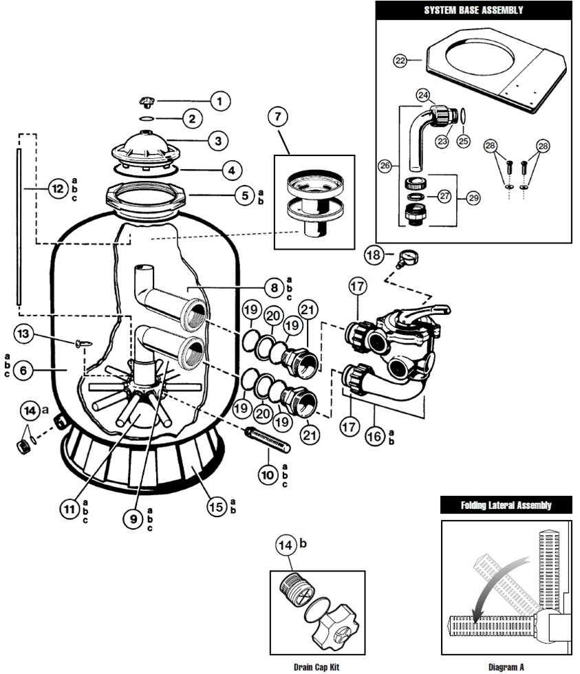 hayward vari flo valve parts diagram