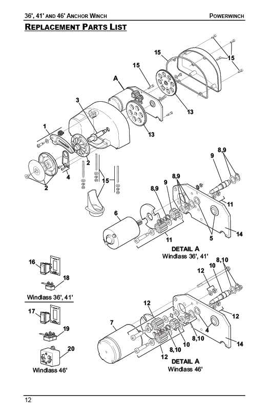 anchor parts diagram