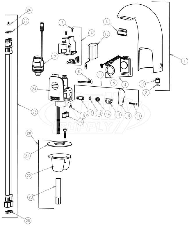 faucet parts diagram