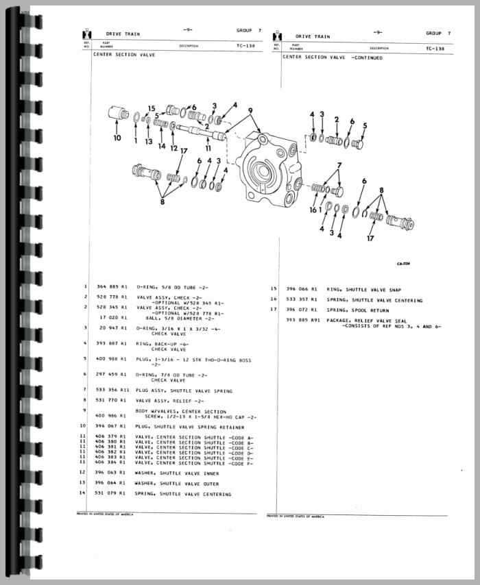 ih 574 parts diagram