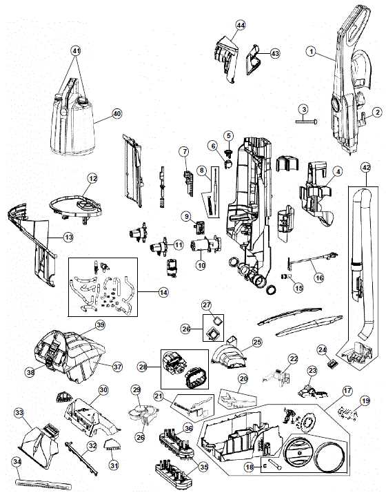 hoover spinscrub 50 parts diagram