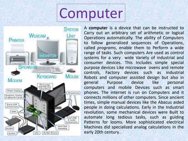 computer parts diagram pictures