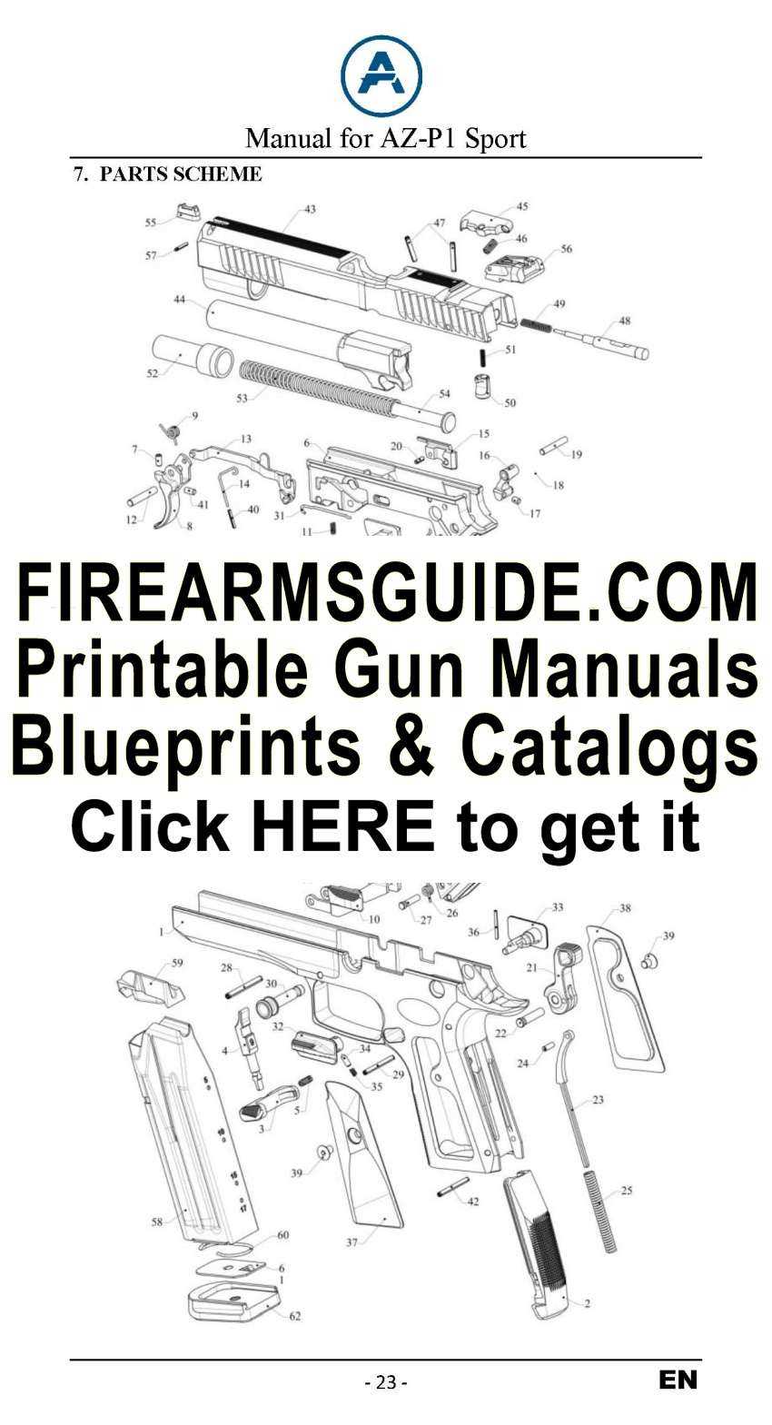 jericho 941 parts diagram