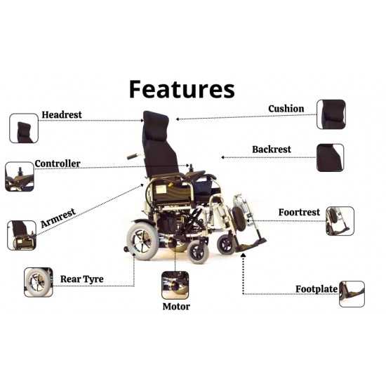 electric wheelchair parts diagram