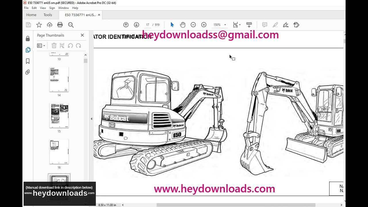 bobcat e42 parts diagram