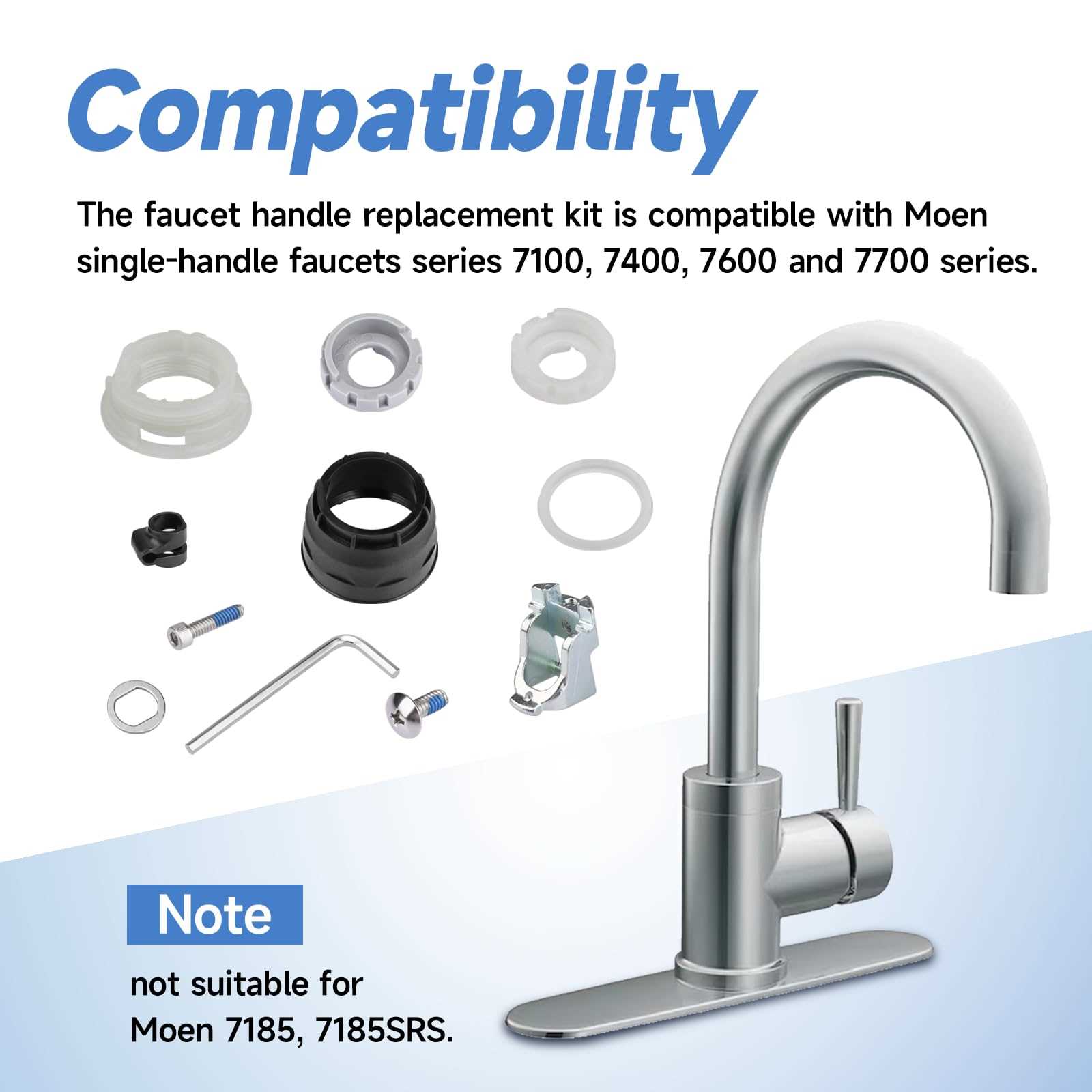 moen single handle kitchen faucet parts diagram