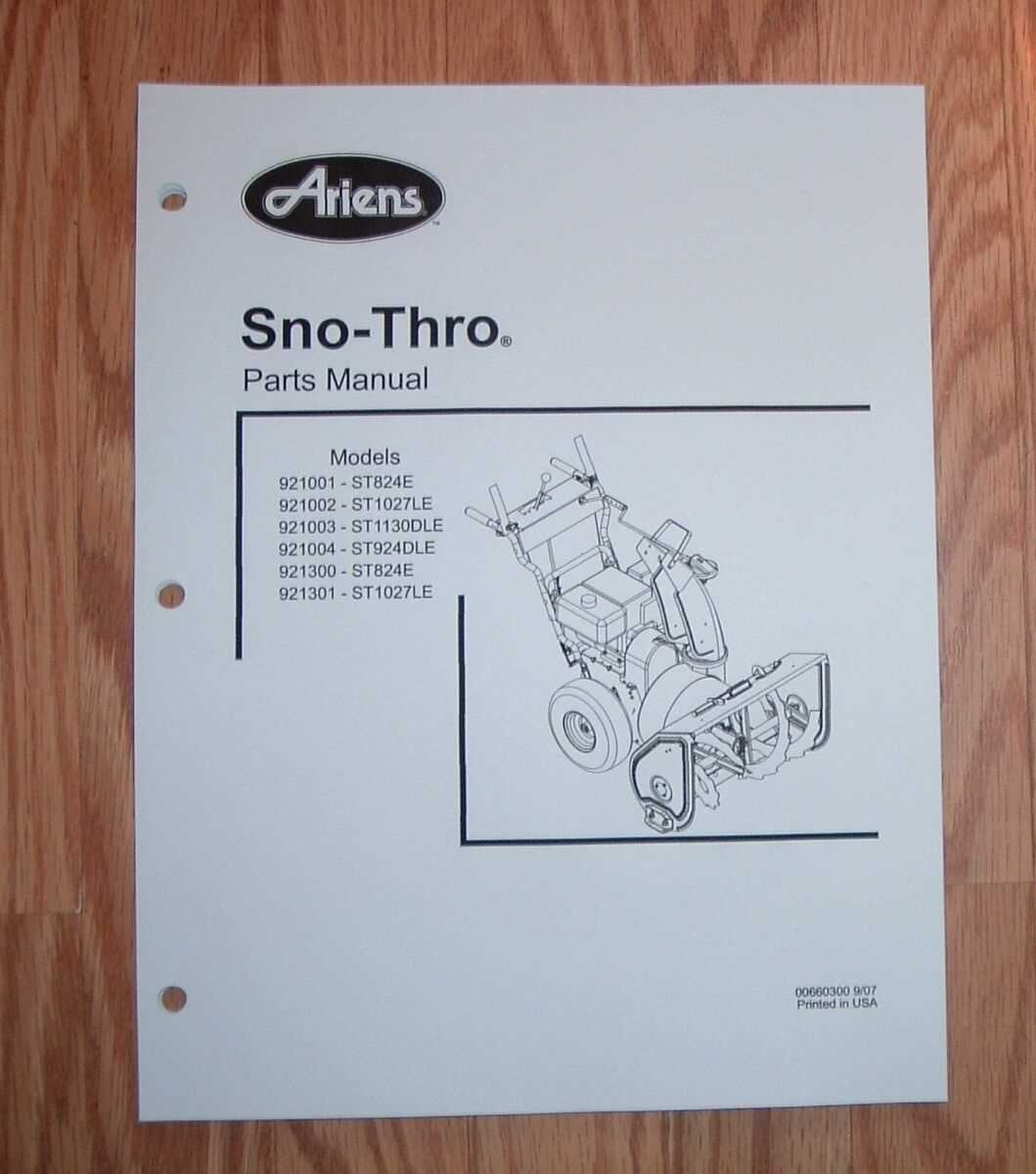 ariens parts diagram