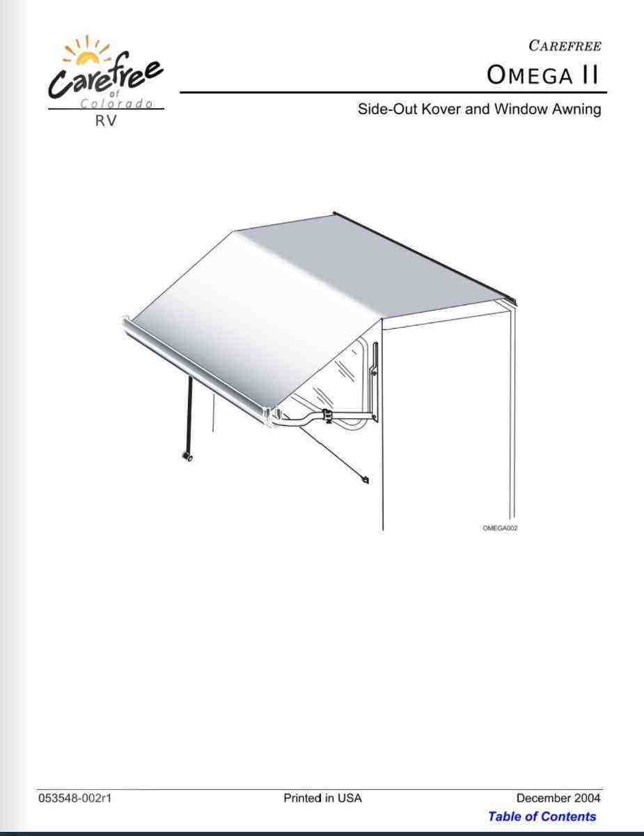 carefree of colorado awning parts diagram