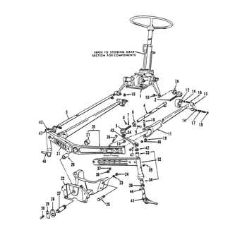 ford 3000 steering parts diagram