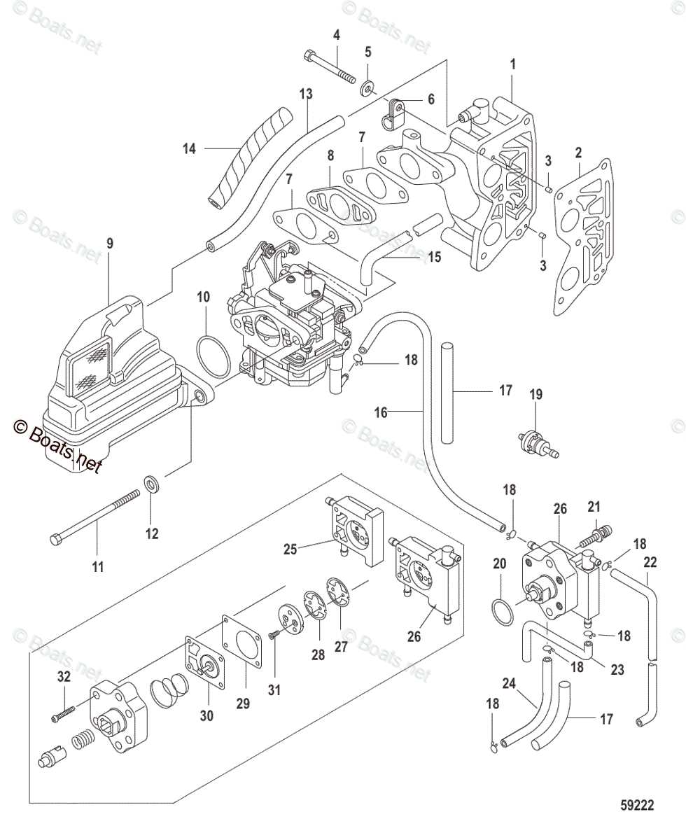 mercury 9.9 4 stroke parts diagram