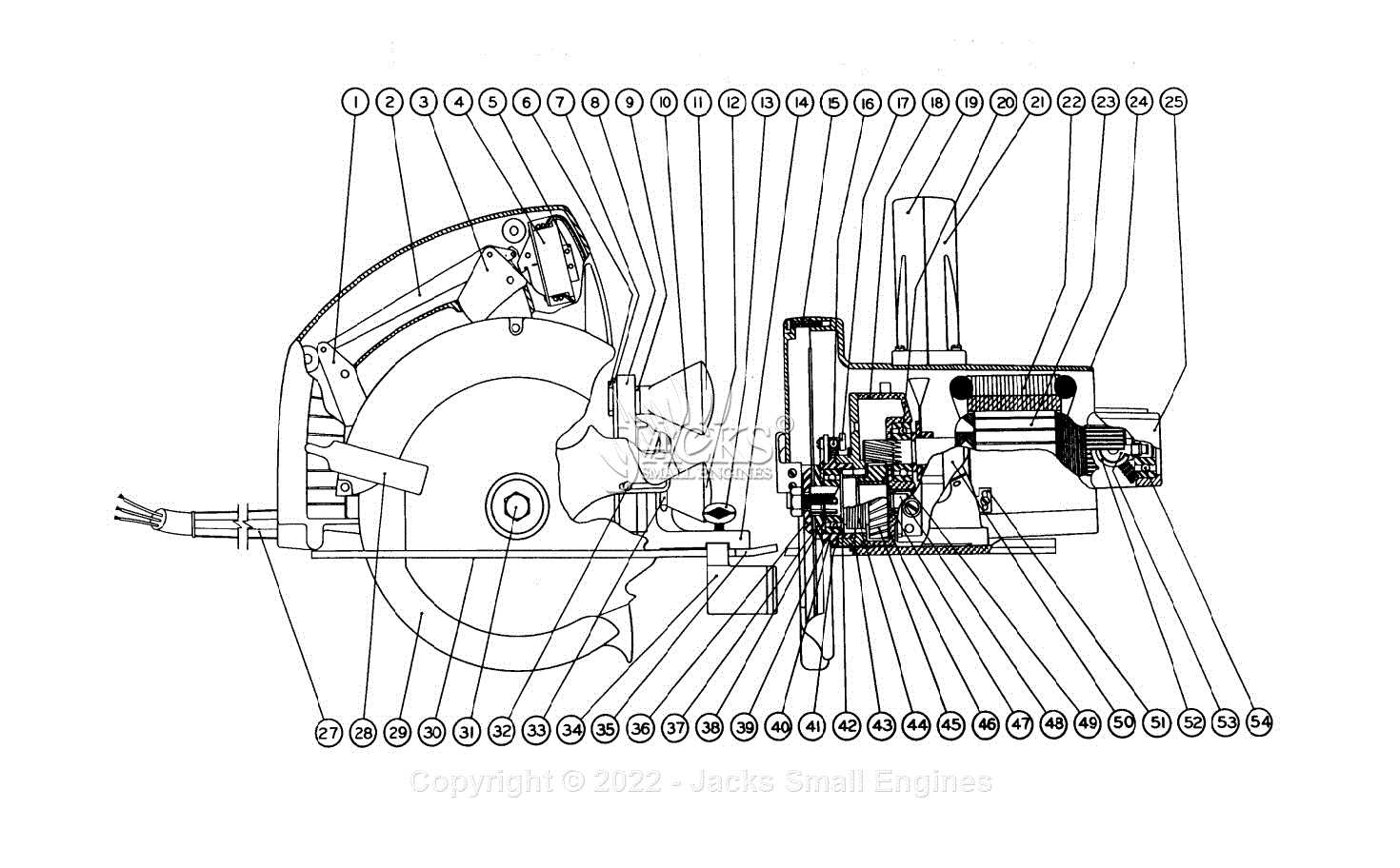 miter saw parts diagram