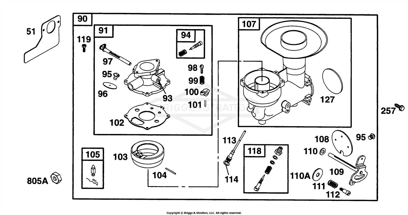 briggs and stratton 92502 parts diagram