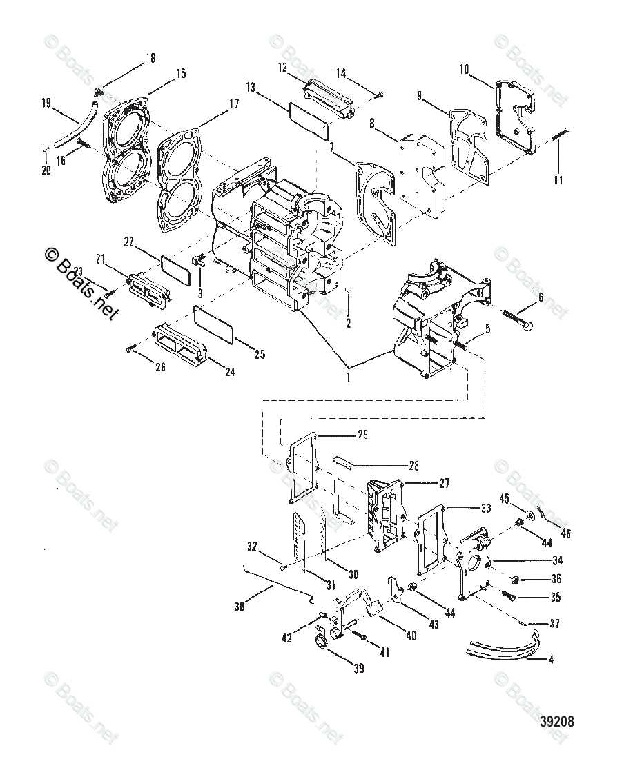 mercury motor parts diagram