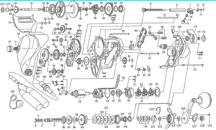 daiwa reel diagrams parts lists