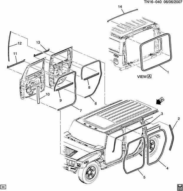 hummer h2 parts diagram