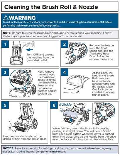 bissell proheat 2x pet parts diagram