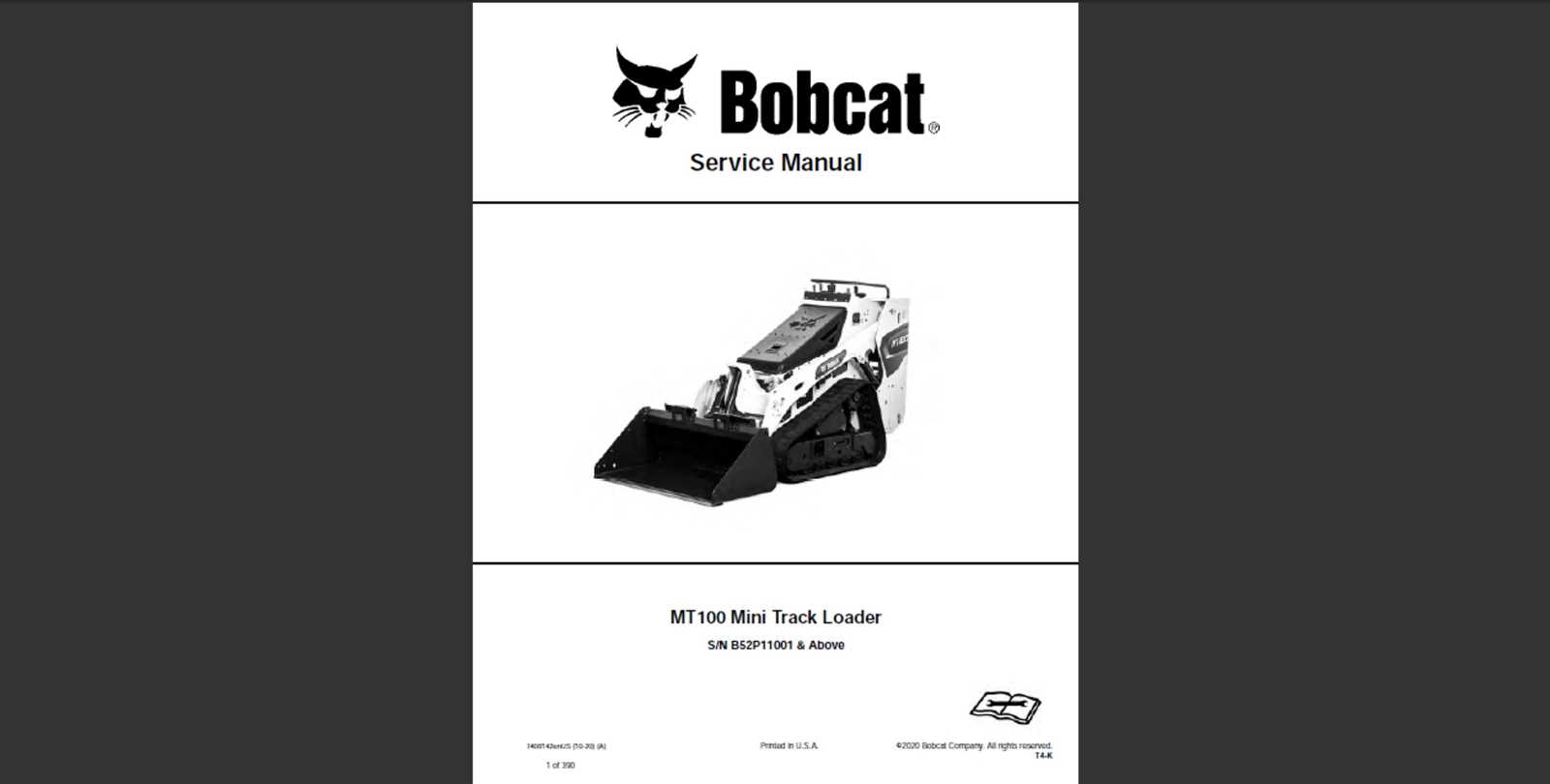 bobcat mt100 parts diagram