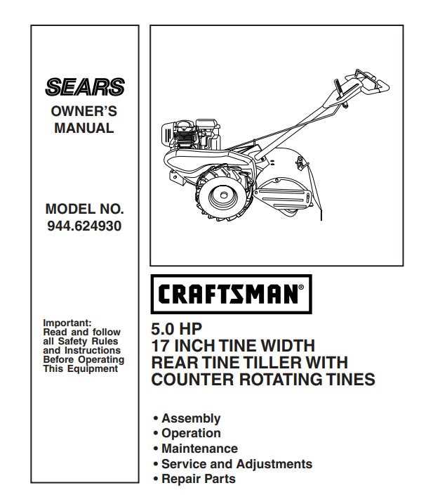 diagram rotary tiller parts
