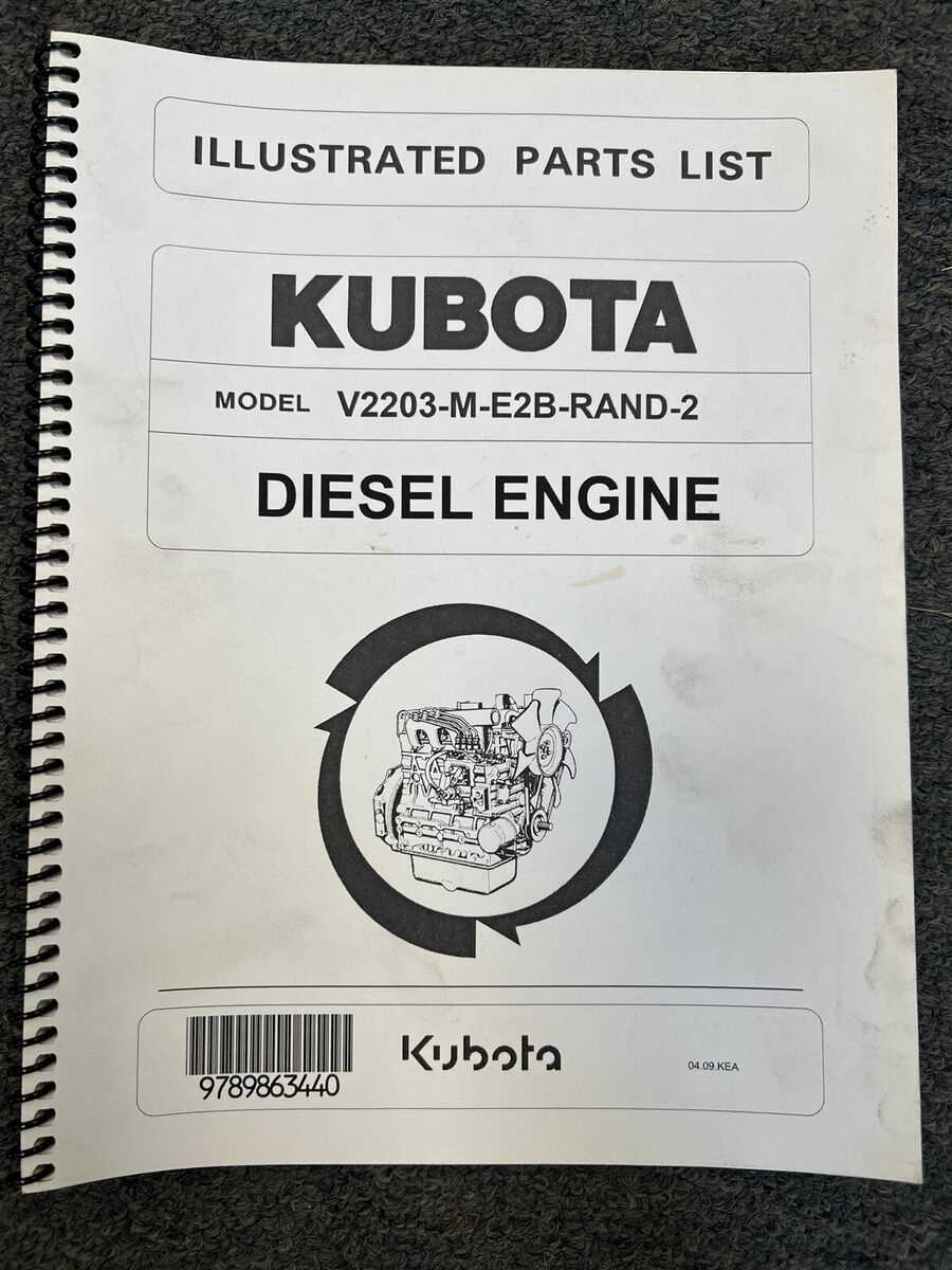 kubota v2203 engine parts diagram