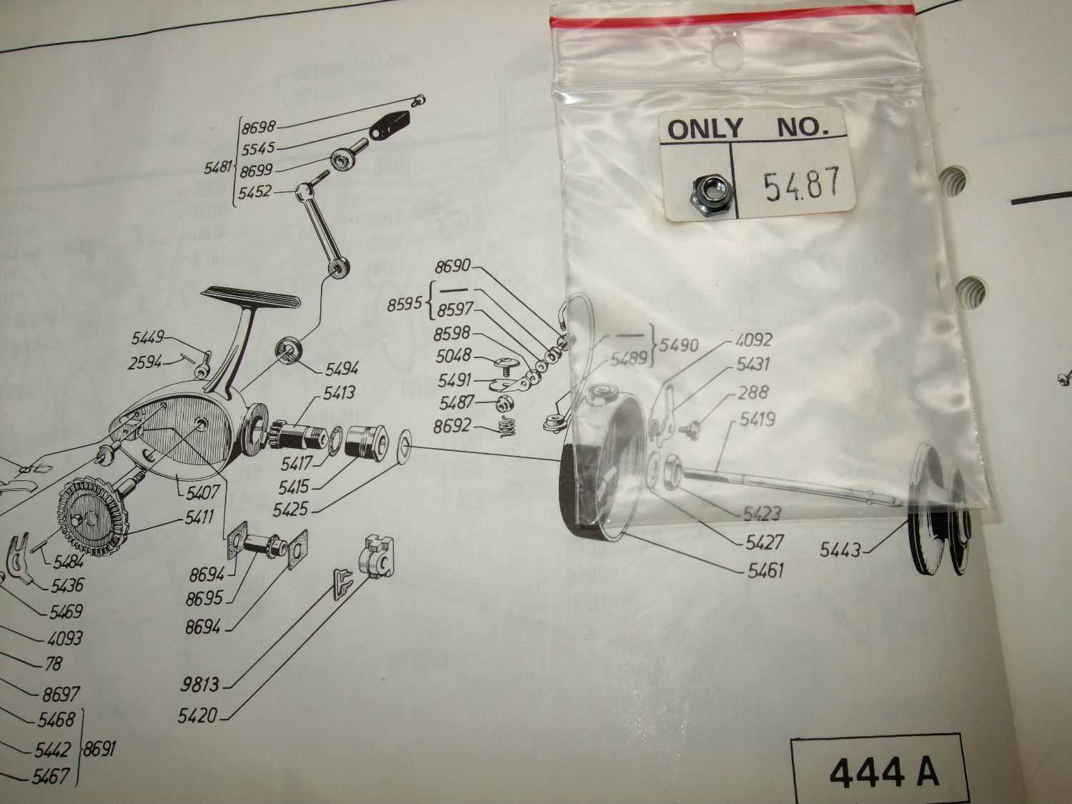 baitcaster parts diagram