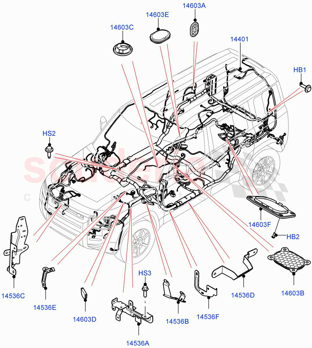 land rover defender parts diagram