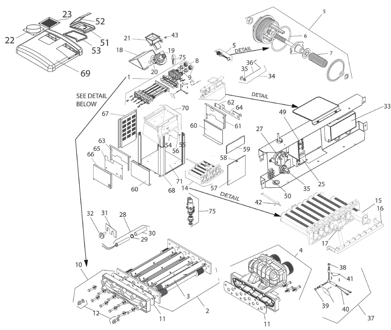 jandy jxi parts diagram