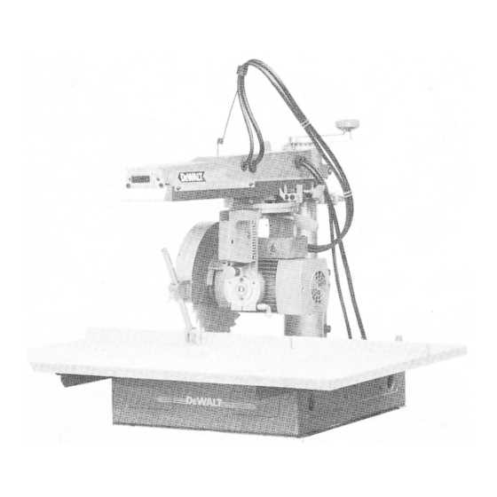 dewalt radial arm saw parts diagram